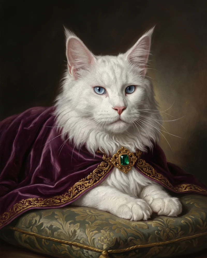 Royal pet portrait example