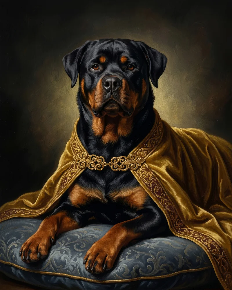 Royal pet portrait example
